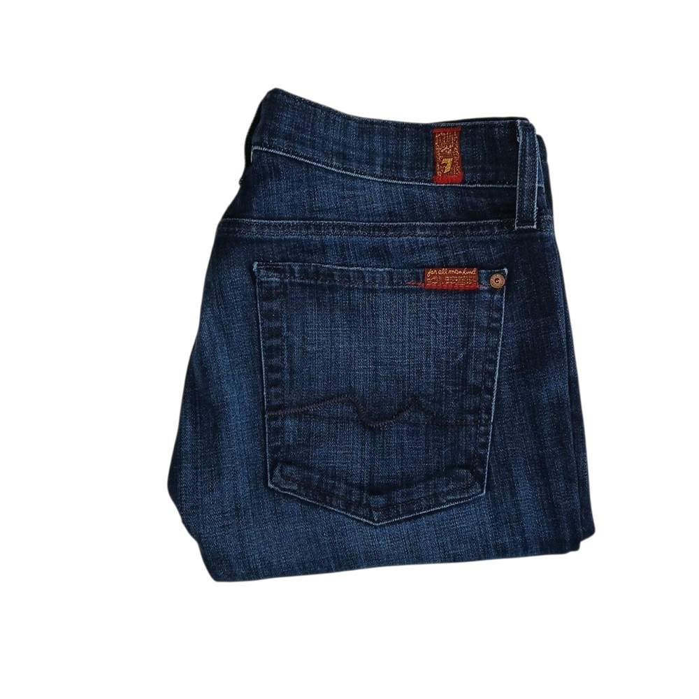 7 For All Mankind Jeans Womens 31 Dark Washed Bootcut